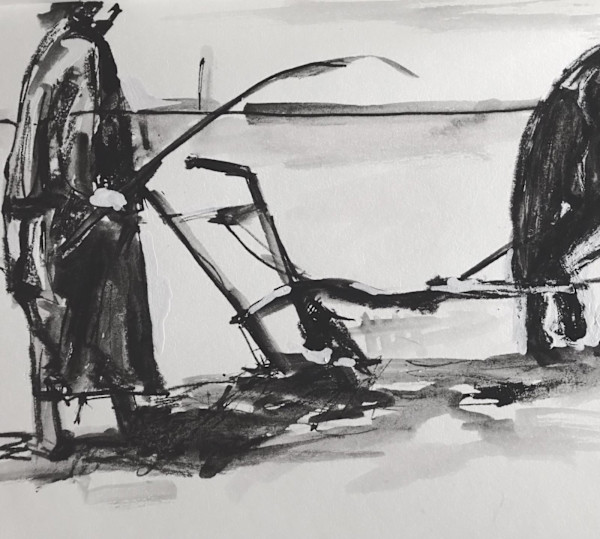Ploughing a furrow by Fflur Donnghaile Mac Siacais
