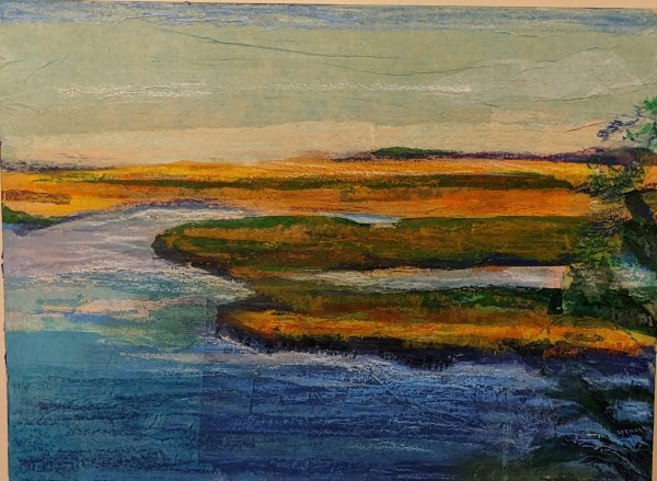Multicolored marsh by Tina Rawson