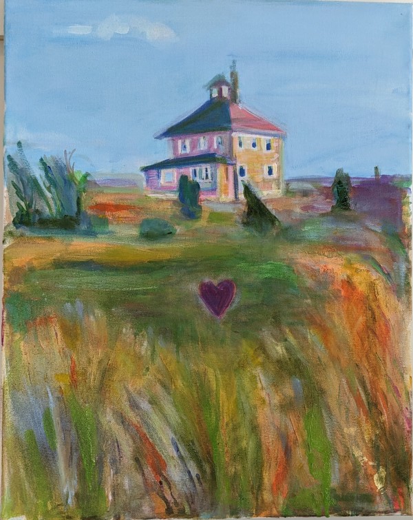 Pink House Heart by Tina Rawson