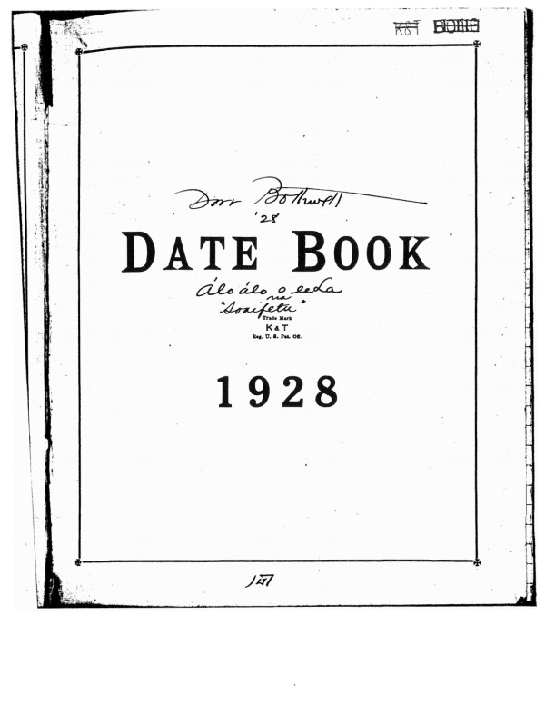 Dorr Bothwell's Samoan 1928 diary by Dorr Bothwell