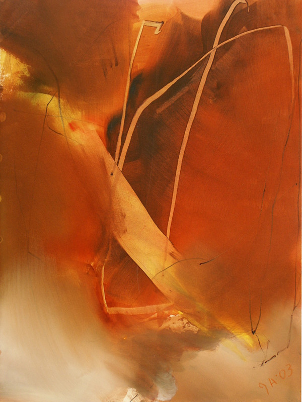 Untitled (Burnt Sienna & Browns) by Judith Hale, Image 1.