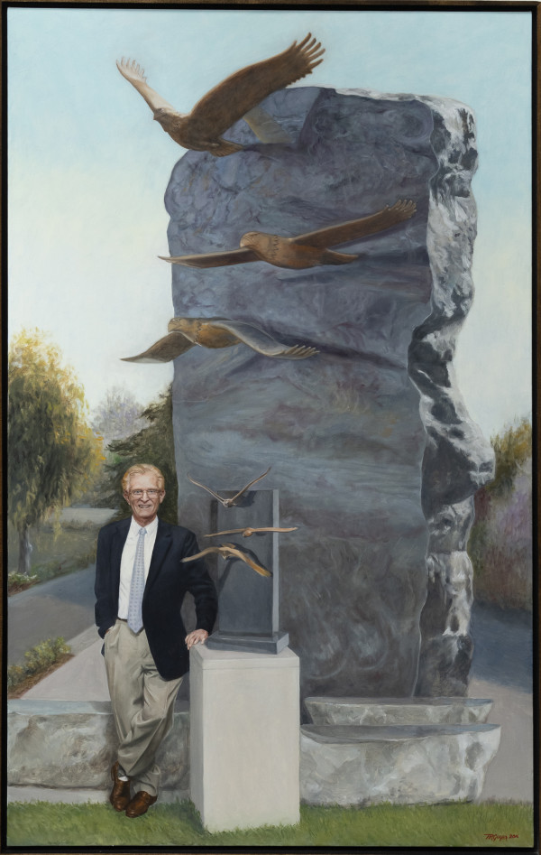 Portrait of Howard Wheatley Allen with Flight of Eagles by Guyer Terry