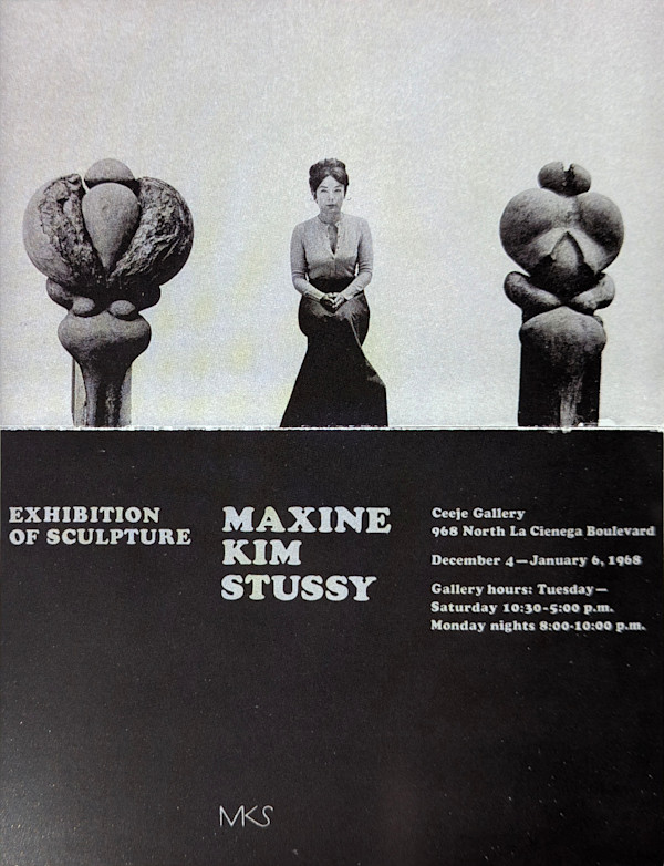 Ceeje Gallery Exhibition Folded Mailer by Maxine Kim Stussy Frankel