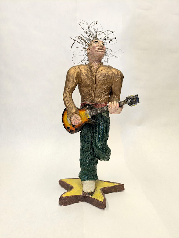 Guitar Player Maquette (for a public work) by Tony Natsoulas