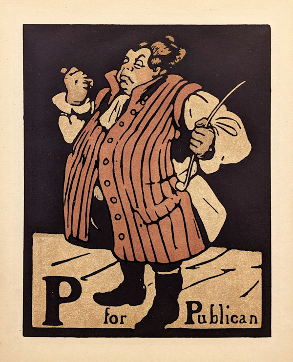 P for Publican  (from An Aphabet) by William Nicholson