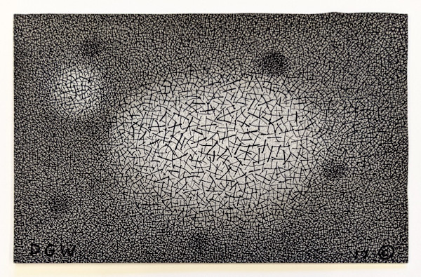 2 White Blobs and 5 Black Ones (postcard #513) by Daniel Watson