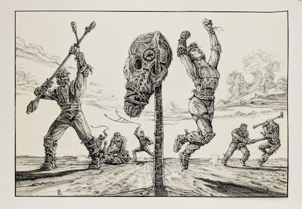 Untitled  (battle scene, The Blood of Heroes) by S. L.