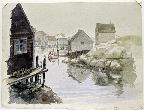 Untitled (1982 Noyo Harbor) by Warren Zimmer