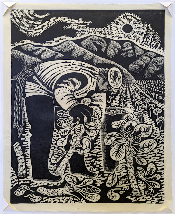 Sprout Picker (un-matted) by Emmy Lou Packard