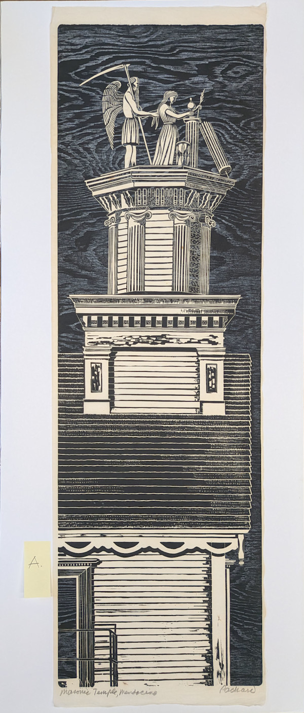 Masonic Hall (unmatted print A) by Emmy Lou Packard