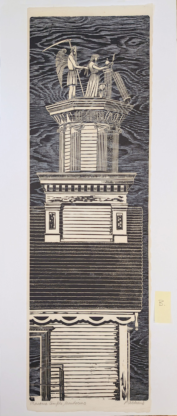 Masonic Hall (unmatted print B) by Emmy Lou Packard
