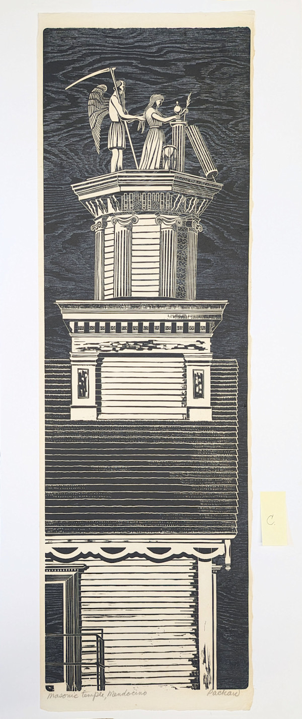 Masonic Hall (unmatted print C) by Emmy Lou Packard