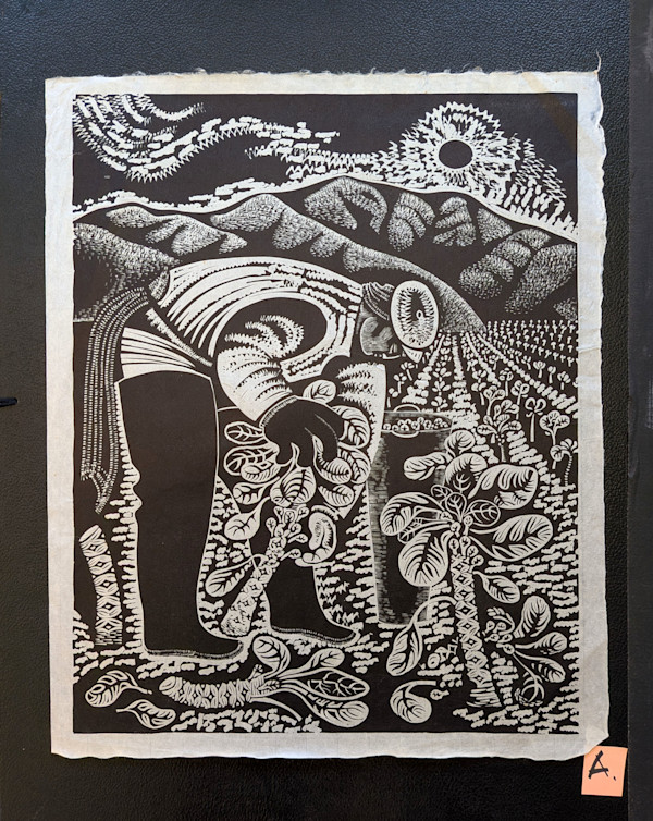Sprout Picker (un-matted print A) by Emmy Lou Packard