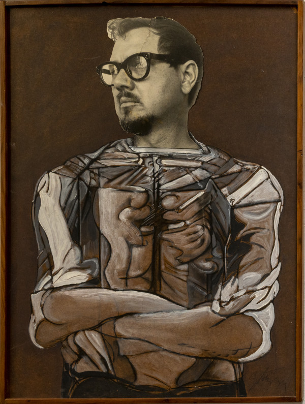 Self-Portrait in Anatomical Sweatshirt by Jan Stussy