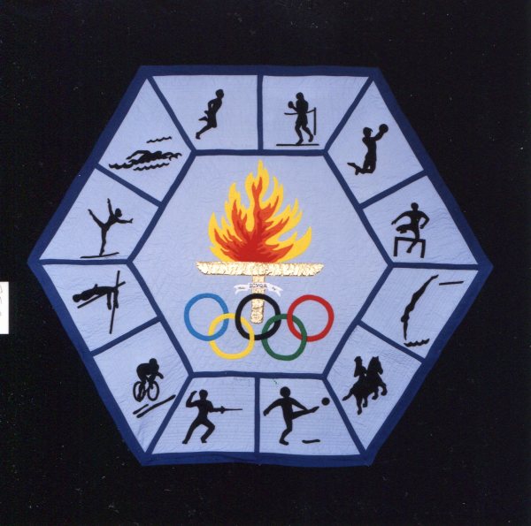 SCVQA Olympic Quilt by Santa Clara Valley Quilt Association