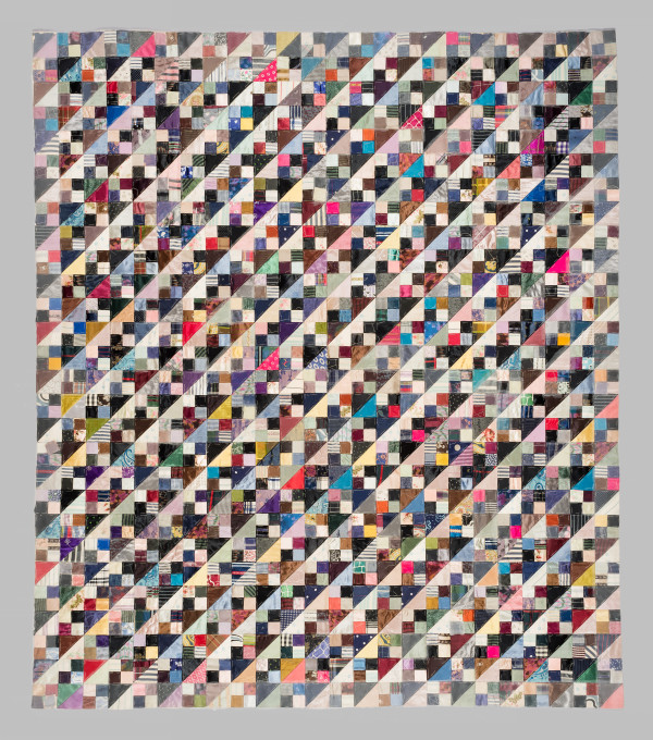 Four Patch, Two Patch Quilt Top by Unknown Artist