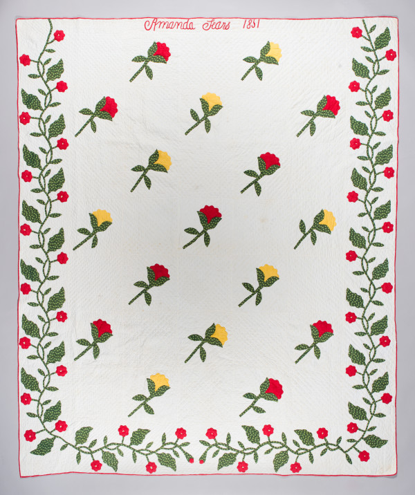 Flower Applique Quilt by Amanda Dodge Sears