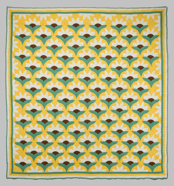 Field of Daisies Quilt by Unknown Artist