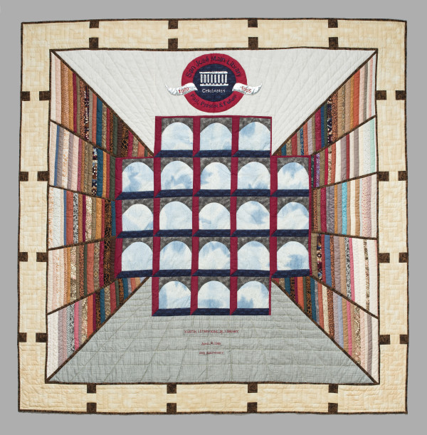 San Jose Library Quilt by Unknown Artist