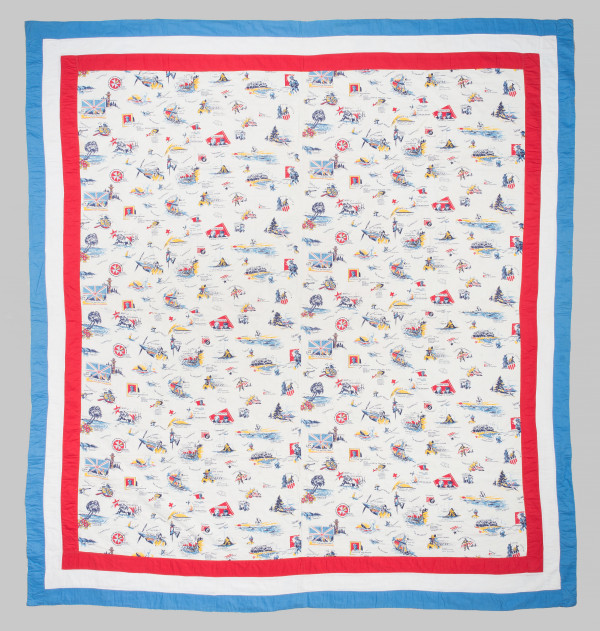Whole Cloth with Borders by Unknown Artist