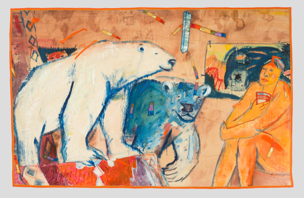 Ice Bears Visit the Studio by Nancy Erickson
