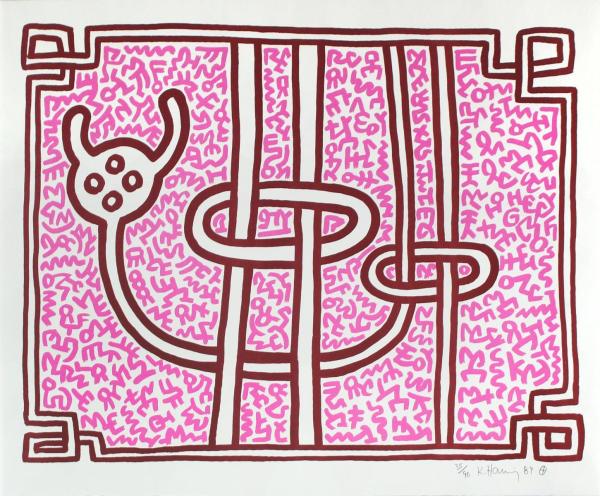Chocolate Buddha 3 by Keith Haring