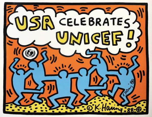 USA Celebrates Unicef by Keith Haring