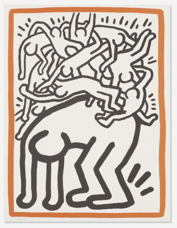 UN - Fight Aids Worldwide by Keith Haring