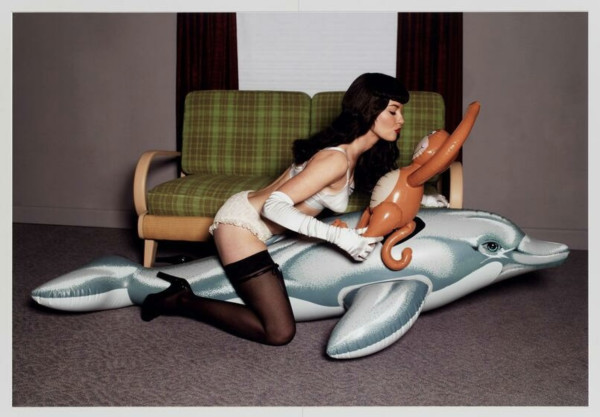 Untitled (Girl with Dolphin and Monkey) by Jeff Koons
