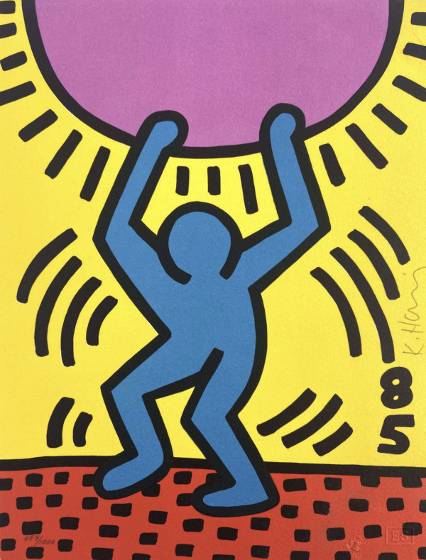International Youth Year by Keith Haring