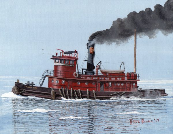 Tugboat Atlantic City in NY 1948