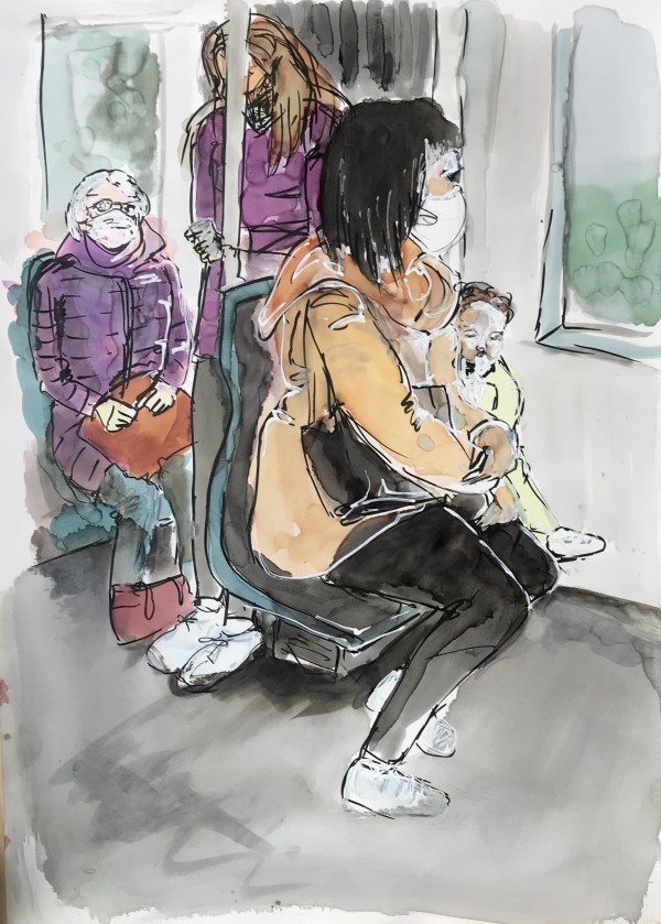 "In der Straßenbahn" by Janet Dixon, Image 1.