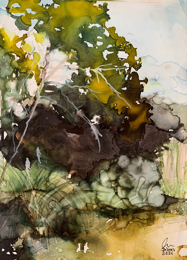 Jardin Vert I by Janet Dixon, Image 2.