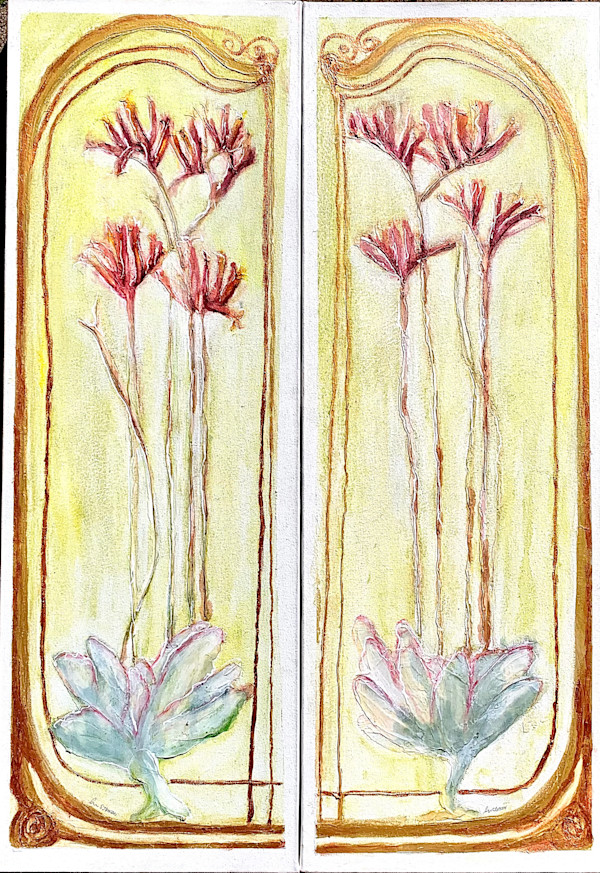 The Leading Ladies (Diptych) by Janet Dixon, Image 7.
