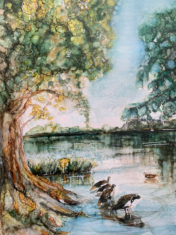 Ducks on the Lake by Janet Dixon, Image 5.