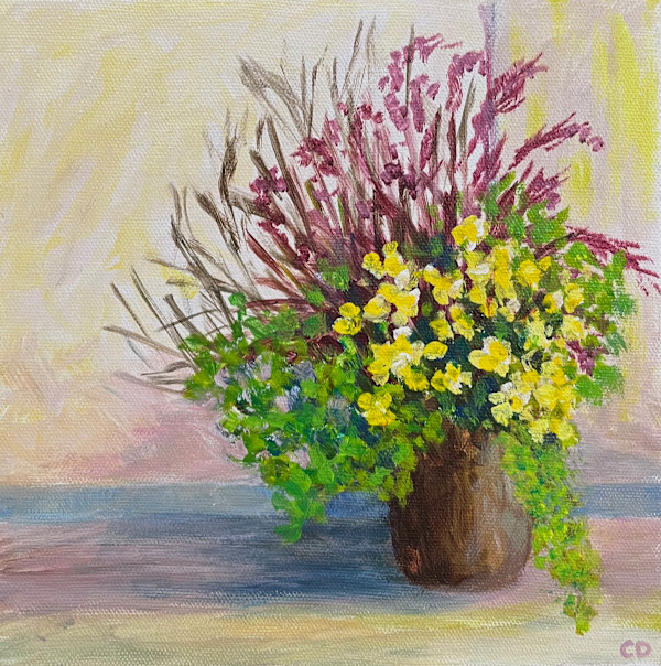 Yellow Begonia in Sun by Celeste Dumonceaux Delahey, Image 1.