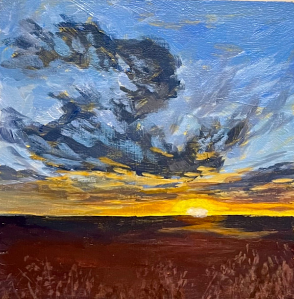 Mini Prairie Sunset by Celeste Dumonceaux Delahey