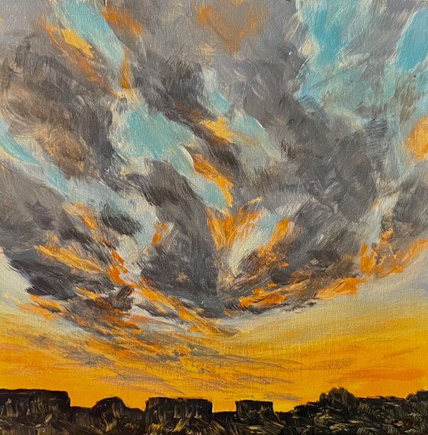 Orange Sweep by Celeste Dumonceaux Delahey