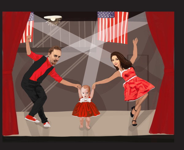 West Side Story Portrait Commission by Carolin Winkler