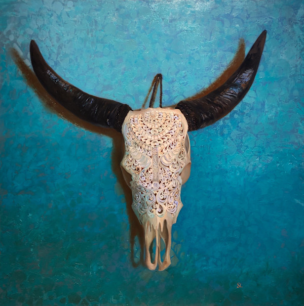 Turquoise Skull by shana levenson, Image 1.