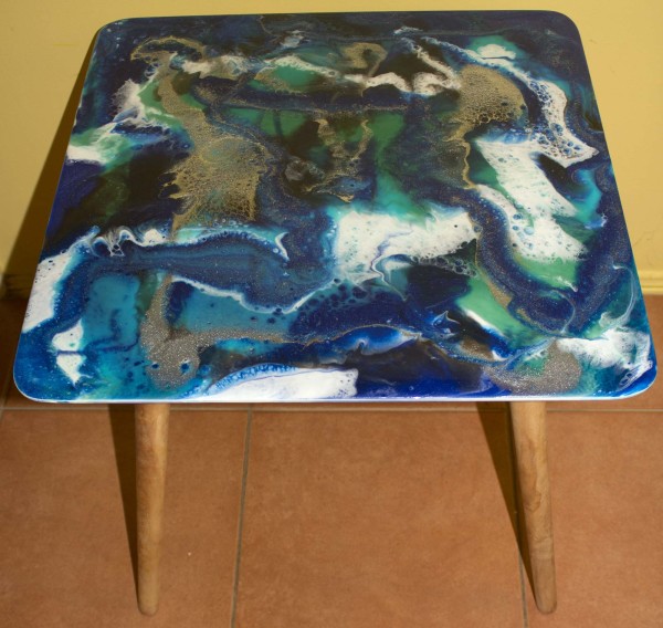 Coffee/Lamp table 50cm Square Lamp Table by Gayle Reichelt