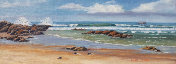 Study for Sunny Day at the Beach. by Gayle Reichelt