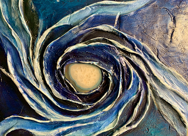 Blue Swirles by Rebecca Horne