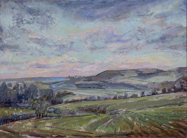 Christmas Morning Arun Valley by Frances Knight