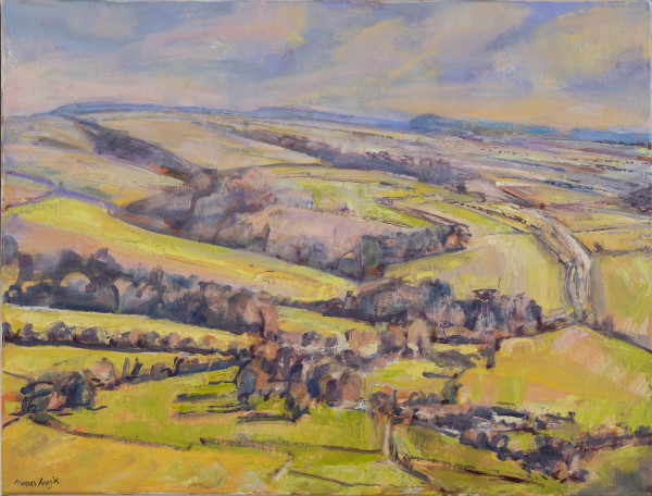 October Day Towards North Stoke by Frances Knight