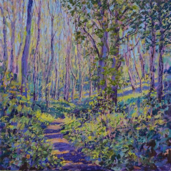 Springtime Path Through the Woods by Frances Knight