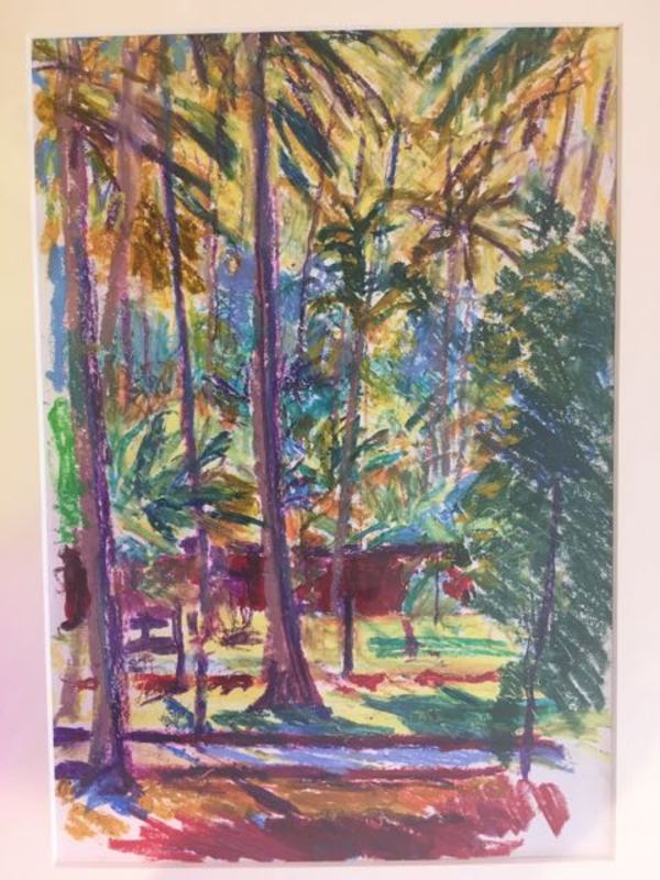 sunlight and palm trees by Frances Knight