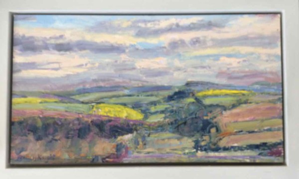 Yellow Fields Arun Valley (Unframed) by Frances Knight