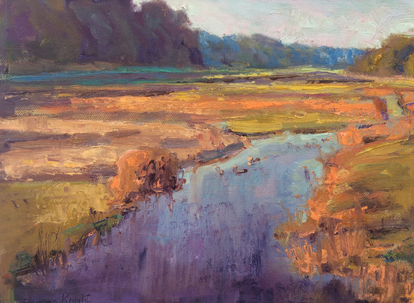 Cranberry Bogs Afternoon October by Frances Knight