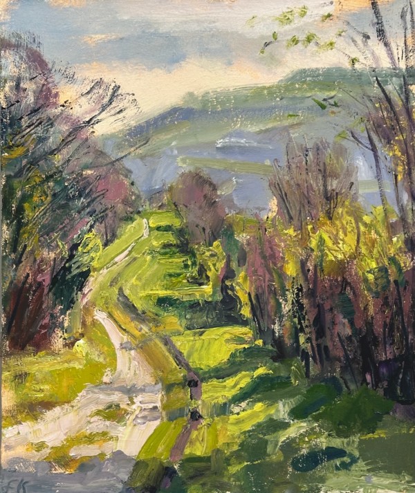 Spring Colours South Downs Way by Frances Knight